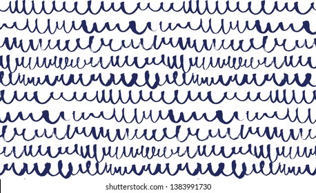 Loops seamless pattern in blue