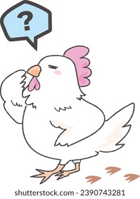 A loose chicken character that forgets after walking 3 steps 1