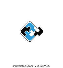 ADERÊNCIA SOLTA PARA O VETOR DE IDEIA DE DESIGN DE LOGOTIPO DO JOGO
