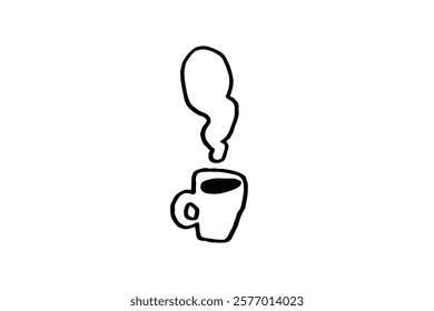 Loose hand-drawn illustration of coffee