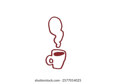 Loose hand-drawn illustration of coffee