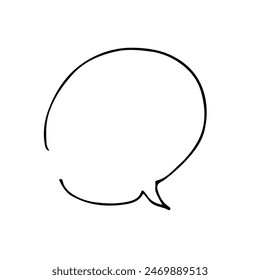 Loose hand-drawn little speech bubbles.