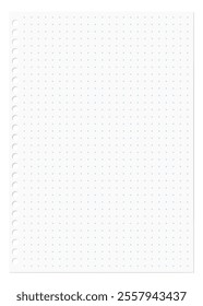 loose leaf paper, grid paper, square dotted,  filler paper