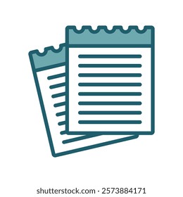 loose paper icon vector design template simple and clean