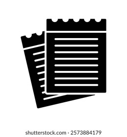 loose paper icon vector design template simple and clean