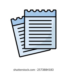 loose paper icon vector design template simple and clean