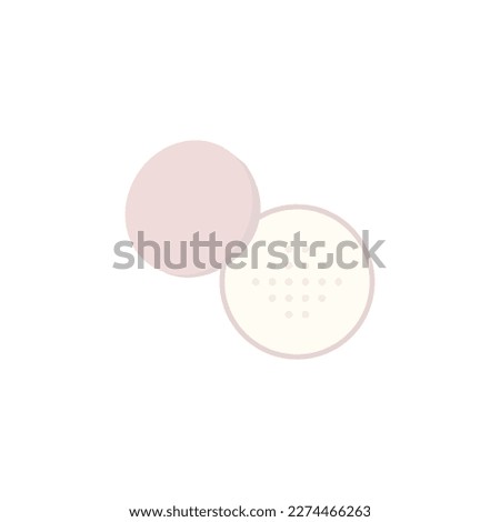Loose powder makeup vector design