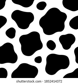 Loose Shaped Cow Pattern Background Illustration Stock Vector (Royalty ...