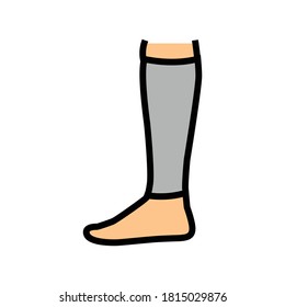 loose sock color icon vector. loose sock sign. isolated symbol illustration