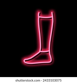loose sock neon light sign vector. loose sock illustration