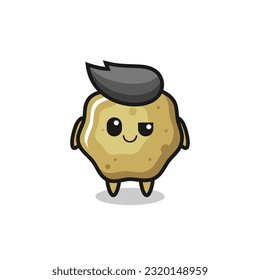 dibujos animados de taburetes sueltos con una expresión arrogante, diseño de estilo lindo para camisetas, pegatinas, elemento logo