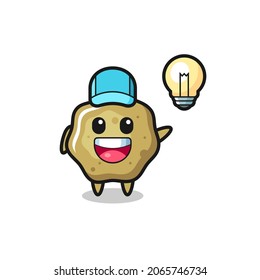 caricatura de personajes de taburetes sueltos para la idea, diseño de estilo lindo para camiseta, pegatina, elemento logo