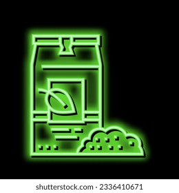loose tea bag neon light sign vector. loose tea bag illustration