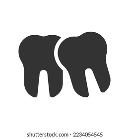 Loose tooth icon, Vector Graphics