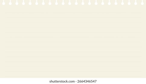 Plano de Fundo do Notebook de Papel com Folha Solta