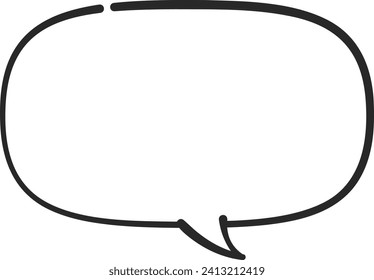 Loosely hand-drawn simple black and white wipeout