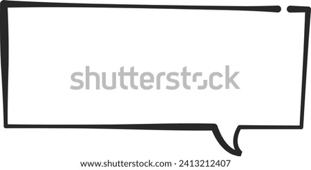 Loosely hand-drawn simple black and white wipeout