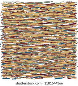 Loosely scribbled lines based pattern, developed into colorful, decorative modern texture