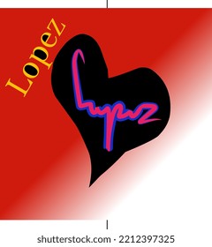 Lopez initial handwriting am handwritten logo for identity.