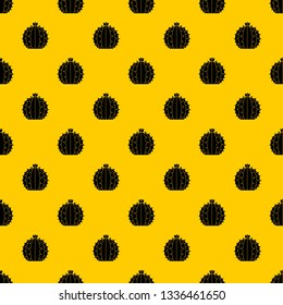 Lophophora cactus pattern seamless vector repeat geometric yellow for any design