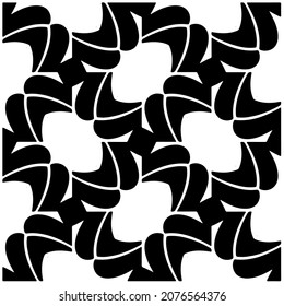 loral seamless pattern background.Geometric ornament for wallpapers and backgrounds. Black and white pattern.
