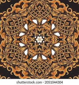 loral texture with vintage mandala elements. Can be used for wallpaper, pattern fill, web page background, surface texture. Islamic, Arabic, Indian, Ottoman motifs
