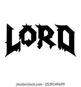 lord black metal fashion music sticker t shirt vector illustration template design