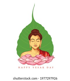 Lord Buddha  meditating for Vesak Day, Buddha Purnima , Buddhist festival 