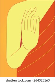 Lord Buddha Mudra: VITARKA - Teaching Transmission
It is interpreted as the hand gesture that evokes the energy of teaching and intellectual discussion, or argument