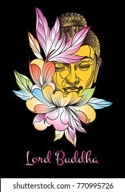 Lord Buddha - Vector Art