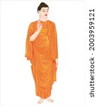 Lord Buddha Vector illustration for Buddhist festival of Vesak 
