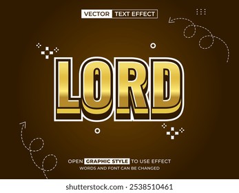 lord editable text, font effect, 3d text for title
