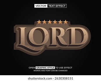 lord editable text, font effect, 3d text for title