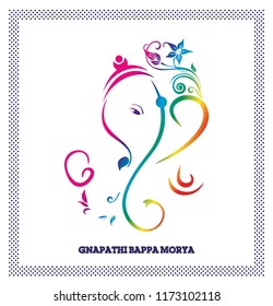 lord ganesh chaturthi festive vector