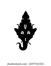 Lord ganesh Symbol, Vektorbeste flache Symbol.