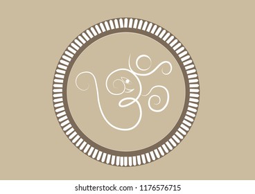 Lord ganesh line art vector graphic illustration