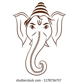 Lord Ganesh vector design illustrated arts.
