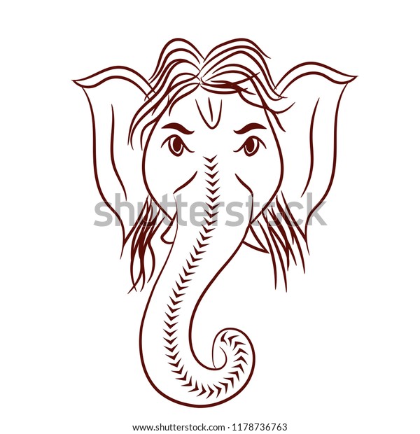 Lord Ganesh Vector Design Illustrated Arts Stock Vector (Royalty Free ...