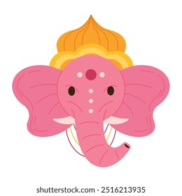 Lord Ganesha Chaturthi Hinduismo aislado