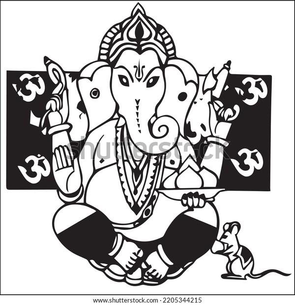 Lord Ganesha Clip Art God Ganesha Stock Vector (Royalty Free ...