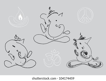 Lord Ganesha doodles