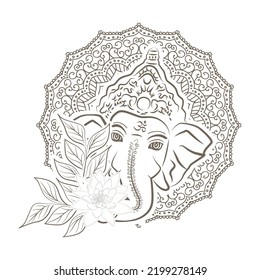 Lord Ganesha, elephant like Hindu god