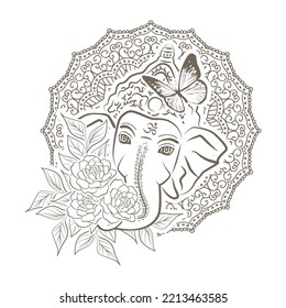 Lord Ganesha, elephant like Hindu god