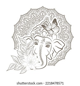 Lord Ganesha, elephant like Hindu god