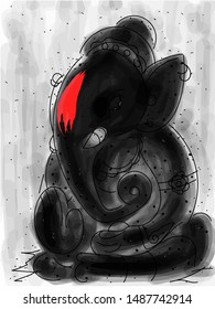 Lord Ganesha illustration in vector file