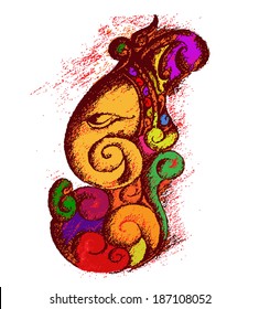 Lord Ganesha illustration/vector