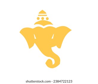 lord Ganesha vector component design, template for banners, cards.