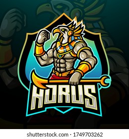 The lord of horus esport logo. mascot logo design