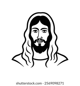 Lord Jesus Silhouette Vector Design