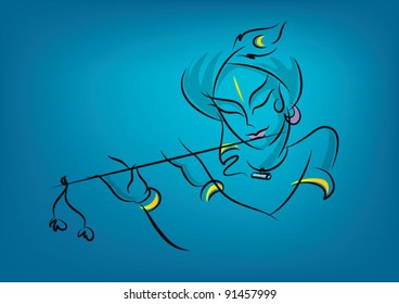 Hd Wallpaper Of Cartoon Krishna